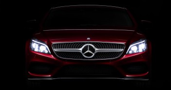 Neuer Mercedes-Benz CLS mit MULTIBEAM LED Scheinwerfern Mercedes-Benz CLS 2015 Facelift Front MULTIBEAM LED Light